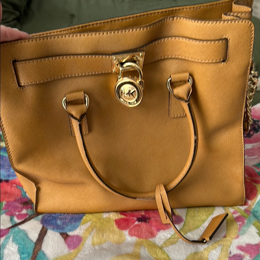 Michael Kors Tan Leather Tote Bag